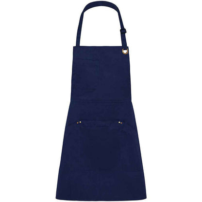 Navy - Front - Le Chef Bibbed Full Apron