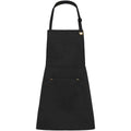 Black - Front - Le Chef Bibbed Full Apron