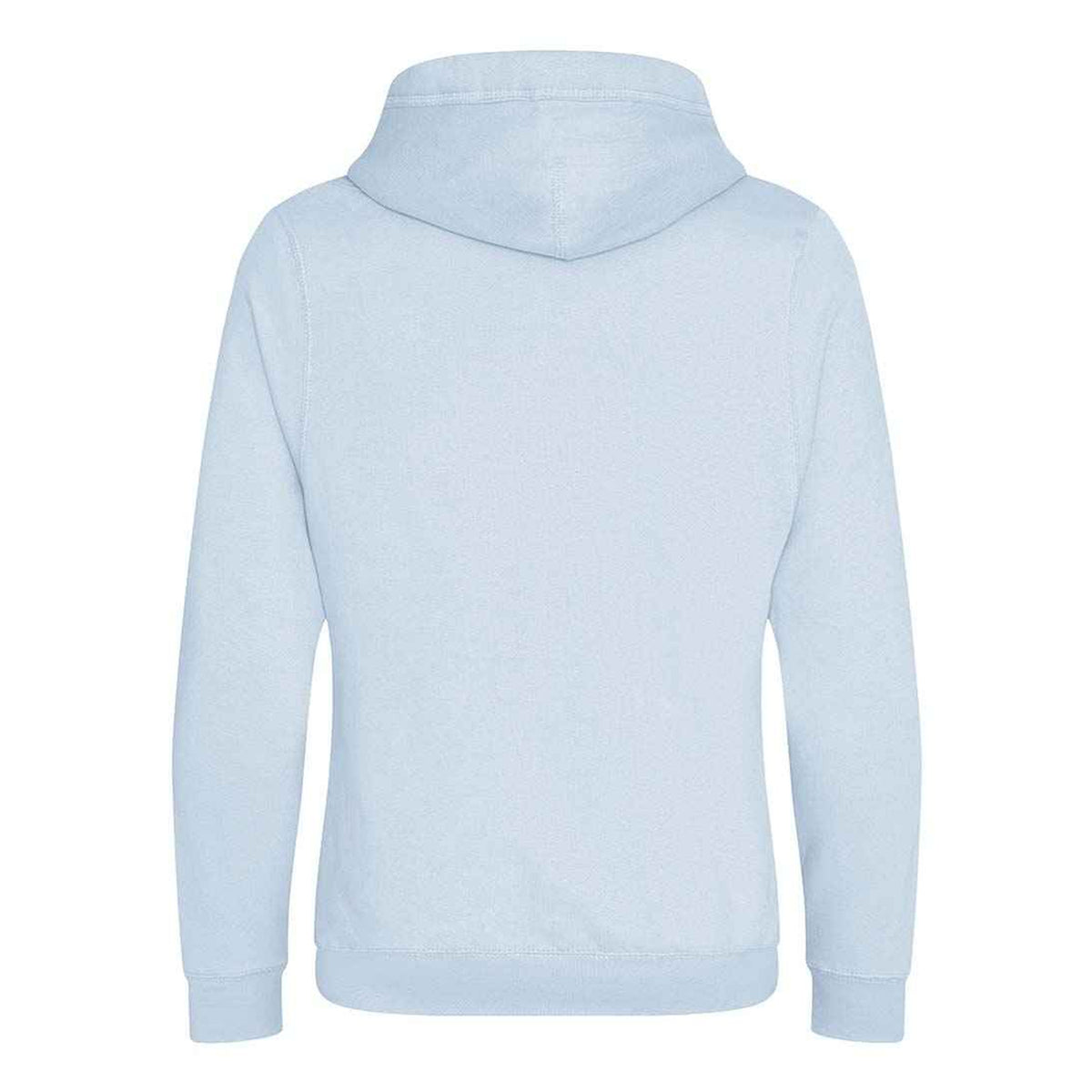 Sky Blue - Back - Awdis Unisex Adult Crossover Collar Hoodie