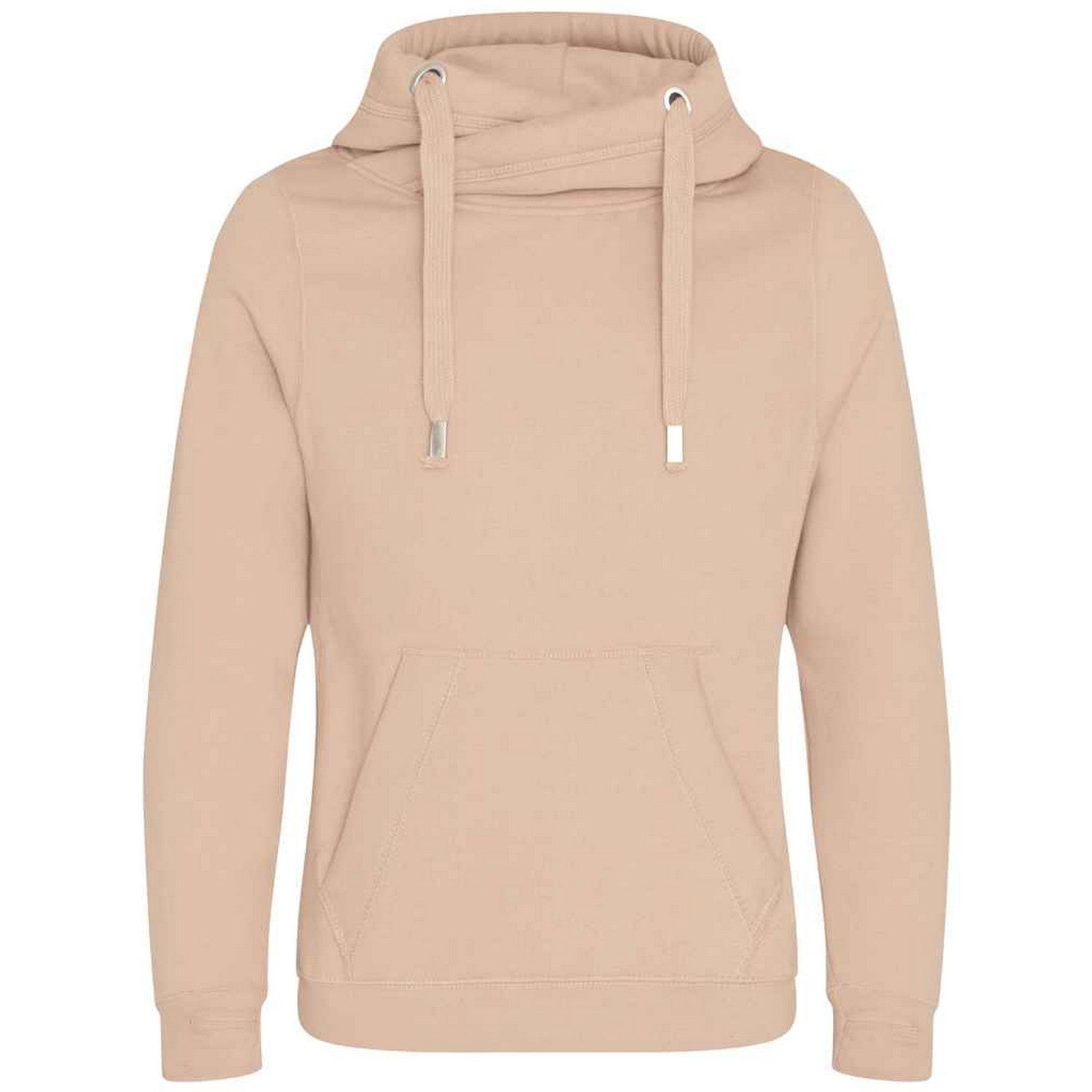 Nude - Back - Awdis Unisex Adult Crossover Collar Hoodie