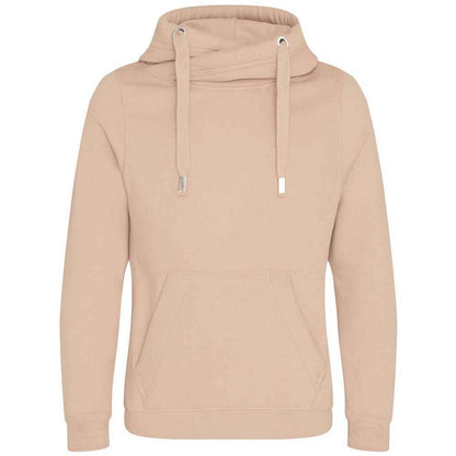 Nude - Back - Awdis Unisex Adult Crossover Collar Hoodie