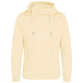 Vanilla - Front - Awdis Unisex Adult Crossover Collar Hoodie