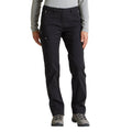 Black - Back - Craghoppers Womens-Ladies Expert Kiwi Pro Stretch Hiking Trousers