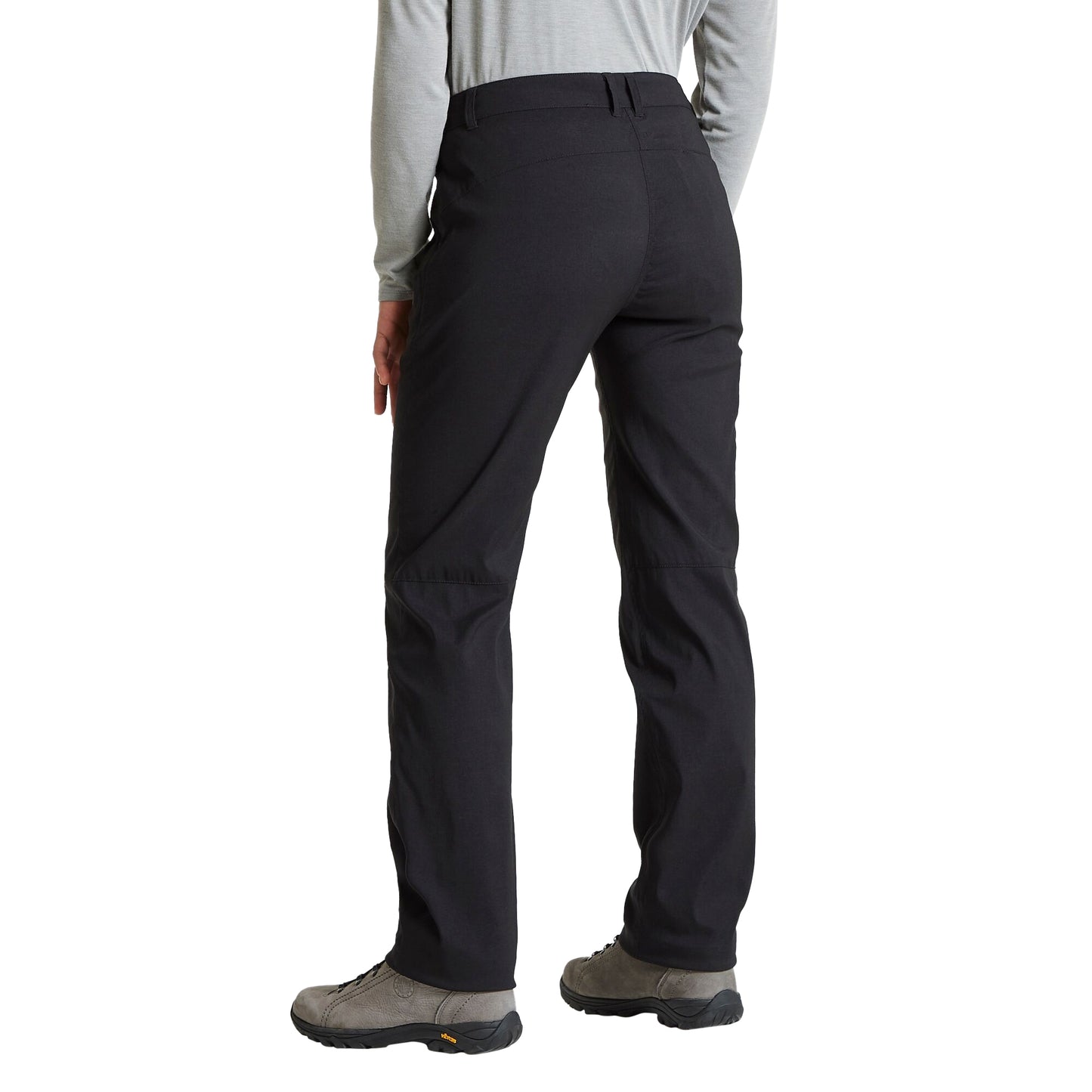 Black - Side - Craghoppers Womens-Ladies Expert Kiwi Pro Stretch Hiking Trousers