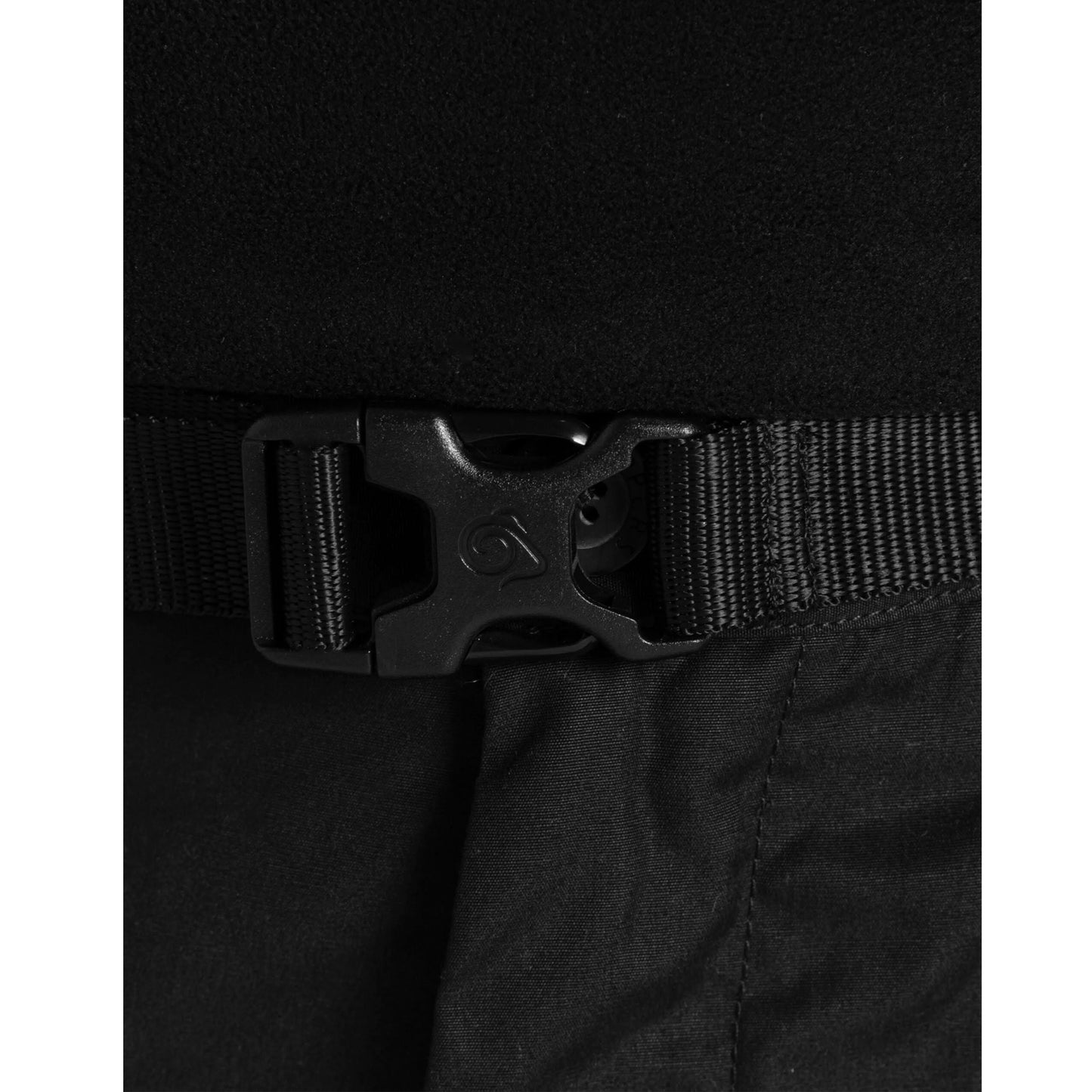 Black - Back - Craghoppers Mens Expert Kiwi Convertible Cargo Trousers