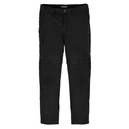 Black - Front - Craghoppers Mens Expert Kiwi Convertible Cargo Trousers