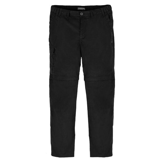 Black - Front - Craghoppers Mens Expert Kiwi Convertible Cargo Trousers