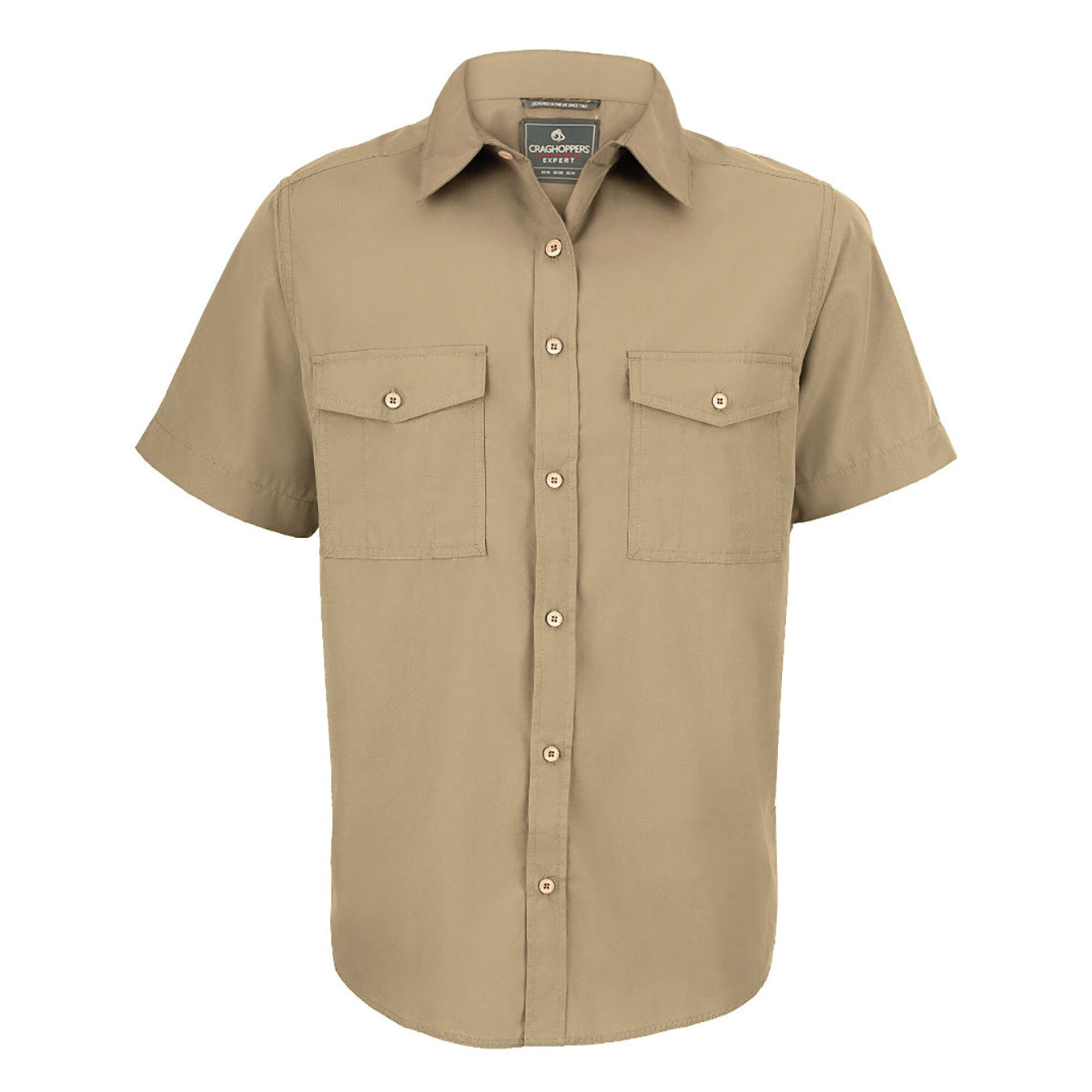 Pebble - Front - Craghoppers Mens Expert Kiwi Short-Sleeved Shirt