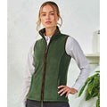 Moss Green-Brown - Back - Premier Womens-Ladies Artisan Fleece Gilet