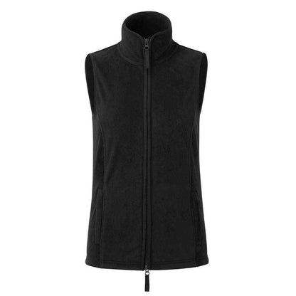 Black - Front - Premier Womens-Ladies Artisan Fleece Gilet
