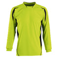 Apple Green-Black - Front - SOLS Childrens-Kids Azteca Long Sleeve Football - Goalkeeper Shirt