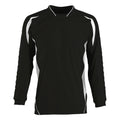 Black-White - Front - SOLS Childrens-Kids Azteca Long Sleeve Football - Goalkeeper Shirt