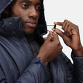 Navy - Close up - Regatta Mens Blockade Waterproof Jacket