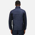 Navy - Side - Regatta Mens Tourer Hybrid Padded Jacket