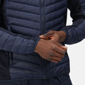 Navy - Close up - Regatta Mens Tourer Hybrid Padded Jacket