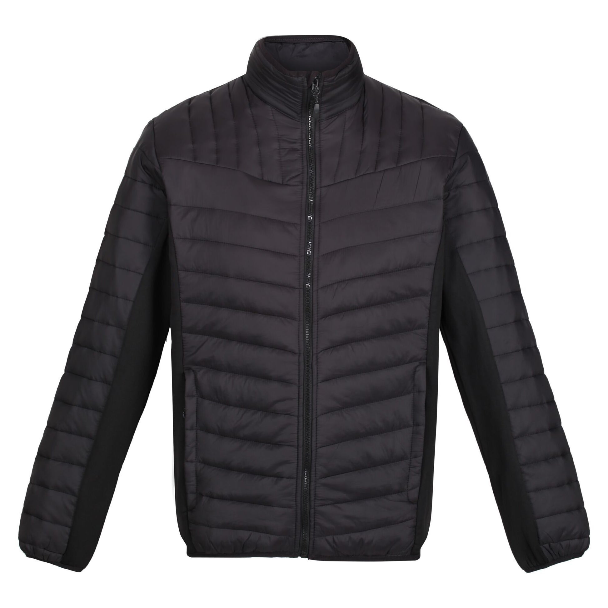 Black - Front - Regatta Mens Tourer Hybrid Padded Jacket