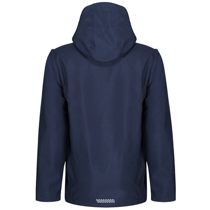 Navy - Pack Shot - Regatta Mens Erasmus 4 In 1 Soft Shell Jacket