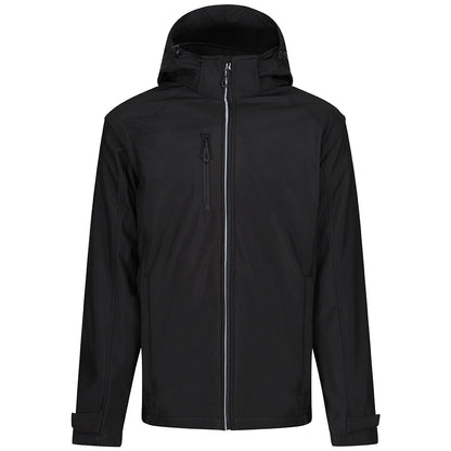 Black - Front - Regatta Mens Erasmus 4 In 1 Soft Shell Jacket