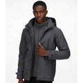 Seal Grey - Side - Regatta Mens Erasmus 4 In 1 Soft Shell Jacket