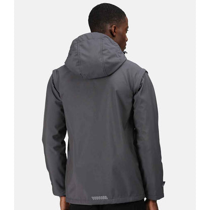 Seal Grey - Lifestyle - Regatta Mens Erasmus 4 In 1 Soft Shell Jacket