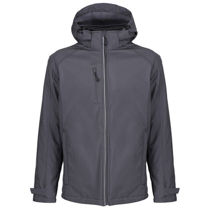 Seal Grey - Front - Regatta Mens Erasmus 4 In 1 Soft Shell Jacket