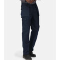 Navy - Back - Regatta Mens Cargo Trousers