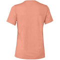 Heather Sunset - Back - Bella + Canvas Womens-Ladies CVC Relaxed Fit T-Shirt