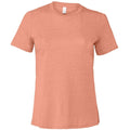 Heather Sunset - Front - Bella + Canvas Womens-Ladies CVC Relaxed Fit T-Shirt