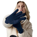 French Navy - Back - Beechfield Recycled Fleece Gloves