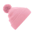 Dusky Pink - Front - Beechfield Unisex Adult Original Pom Pom Beanie