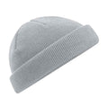 Light Grey - Front - Beechfield Unisex Adult Fisherman Recycled Beanie