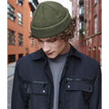 Olive Green - Back - Beechfield Unisex Adult Fisherman Recycled Beanie