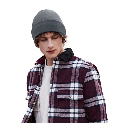 Graphite Grey - Back - Beechfield Recycled Cuffed Beanie