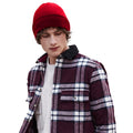 Classic Red - Back - Beechfield Recycled Cuffed Beanie