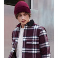 Burgundy - Back - Beechfield Recycled Cuffed Beanie