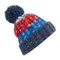 Chilli Blues - Front - Beechfield Unisex Adult Corkscrew Pom Pom Beanie