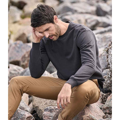 Dark Grey - Back - Tee Jays Mens Power Organic Sweatshirt