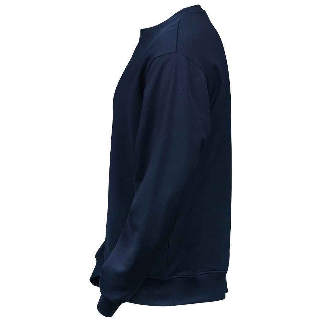Navy - Side - Tee Jays Mens Power Organic Sweatshirt