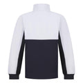 Navy-White - Back - Finden & Hales Childrens-Kids Quarter Zip Fleece Top