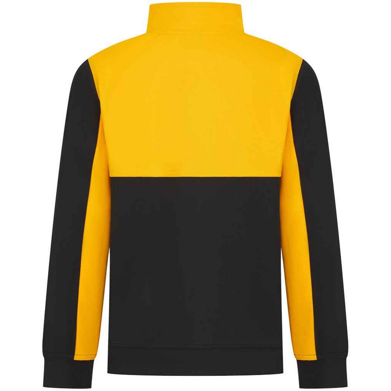 Black-Gold - Back - Finden & Hales Childrens-Kids Quarter Zip Fleece Top