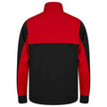 Black-Red - Back - Finden & Hales Childrens-Kids Quarter Zip Fleece Top