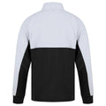 Black-White - Back - Finden & Hales Childrens-Kids Quarter Zip Fleece Top