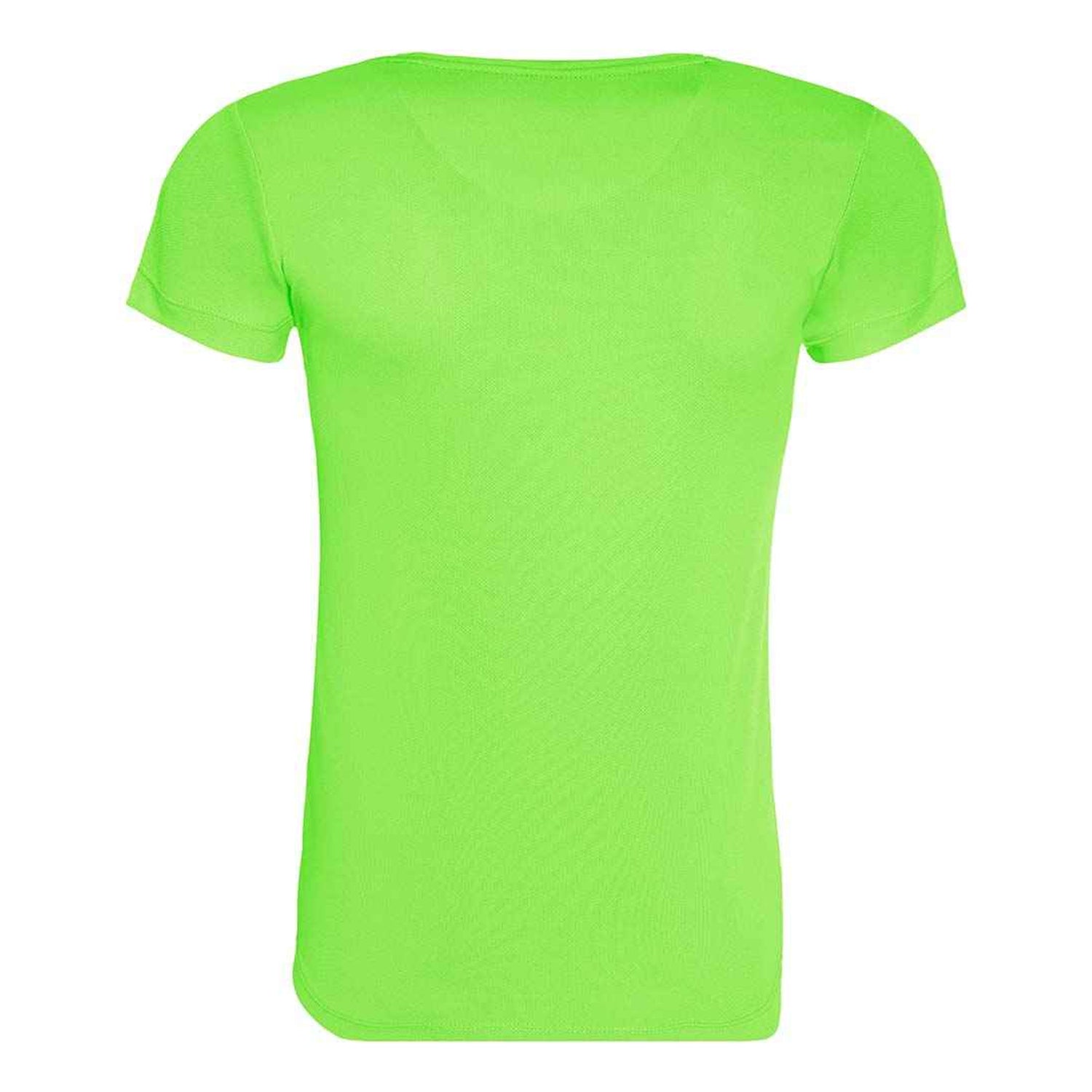Electric Green - Back - Awdis Womens-Ladies Cool Recycled T-Shirt