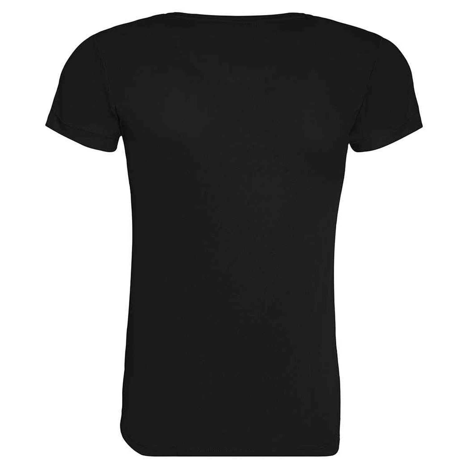 Jet Black - Back - Awdis Womens-Ladies Cool Recycled T-Shirt