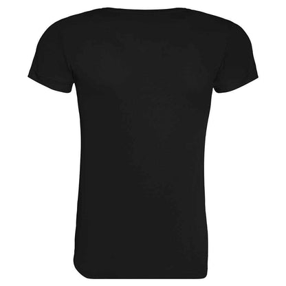 Jet Black - Back - Awdis Womens-Ladies Cool Recycled T-Shirt