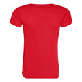 Fire Red - Back - Awdis Womens-Ladies Cool Recycled T-Shirt