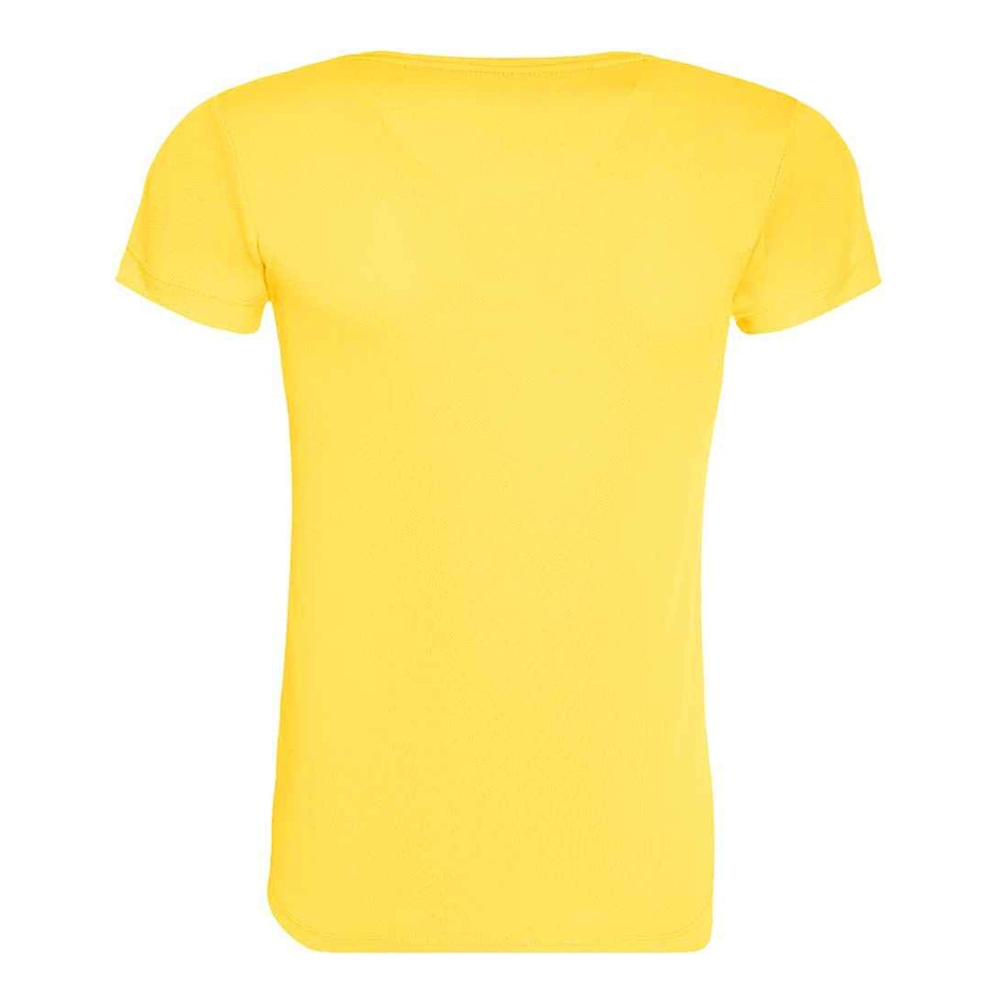 Sun Yellow - Back - Awdis Womens-Ladies Cool Recycled T-Shirt
