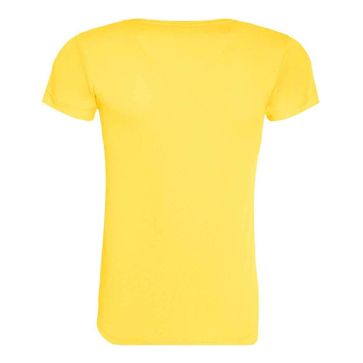 Sun Yellow - Back - Awdis Womens-Ladies Cool Recycled T-Shirt
