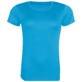 Sapphire Blue - Front - Awdis Womens-Ladies Cool Recycled T-Shirt