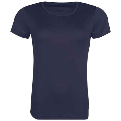 French Navy - Front - Awdis Womens-Ladies Cool Recycled T-Shirt